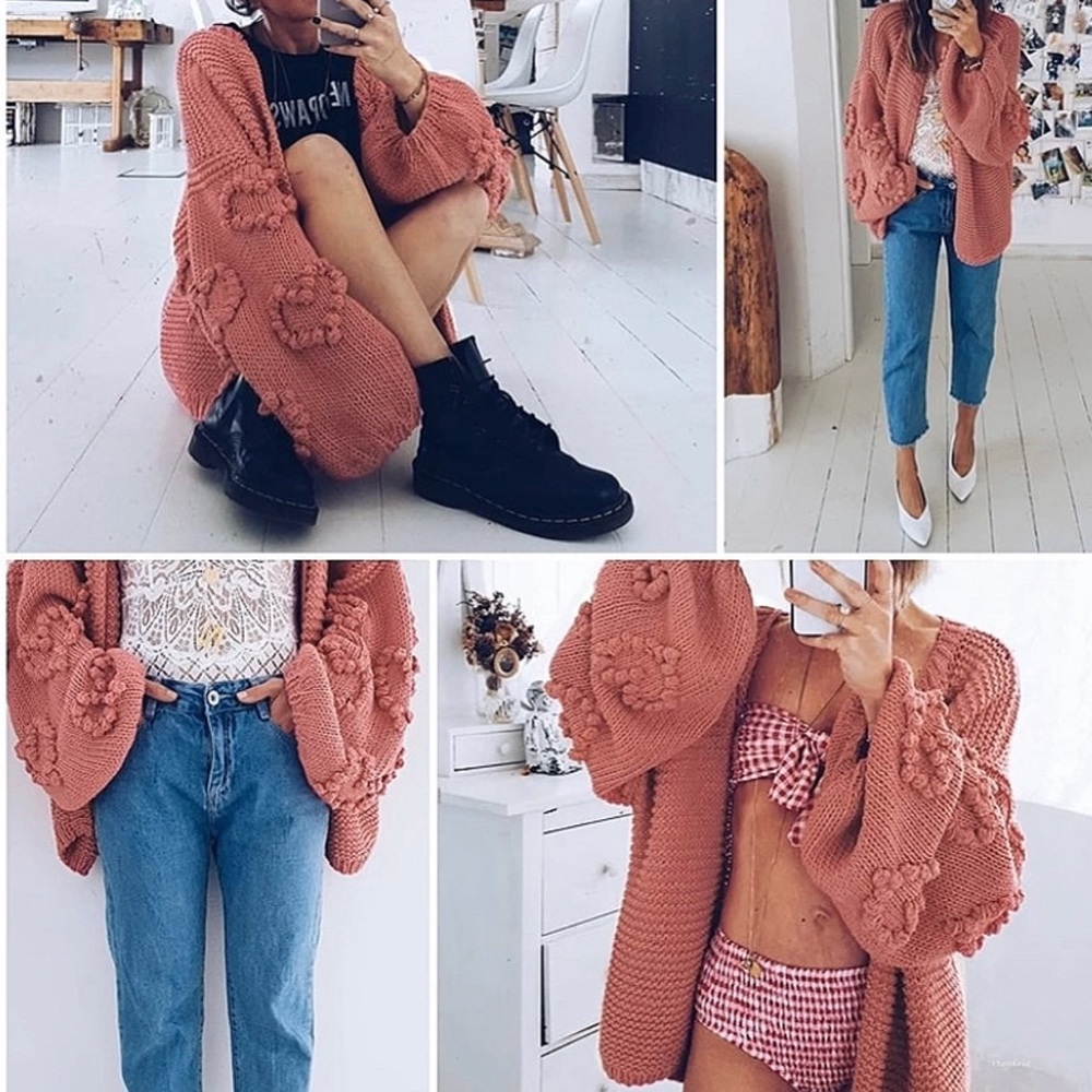 Last one! 🎉HP🎉Oversized Heart Cardigan - Picture 2 of 7